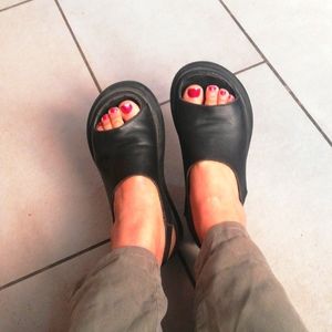 Statement platform sandal